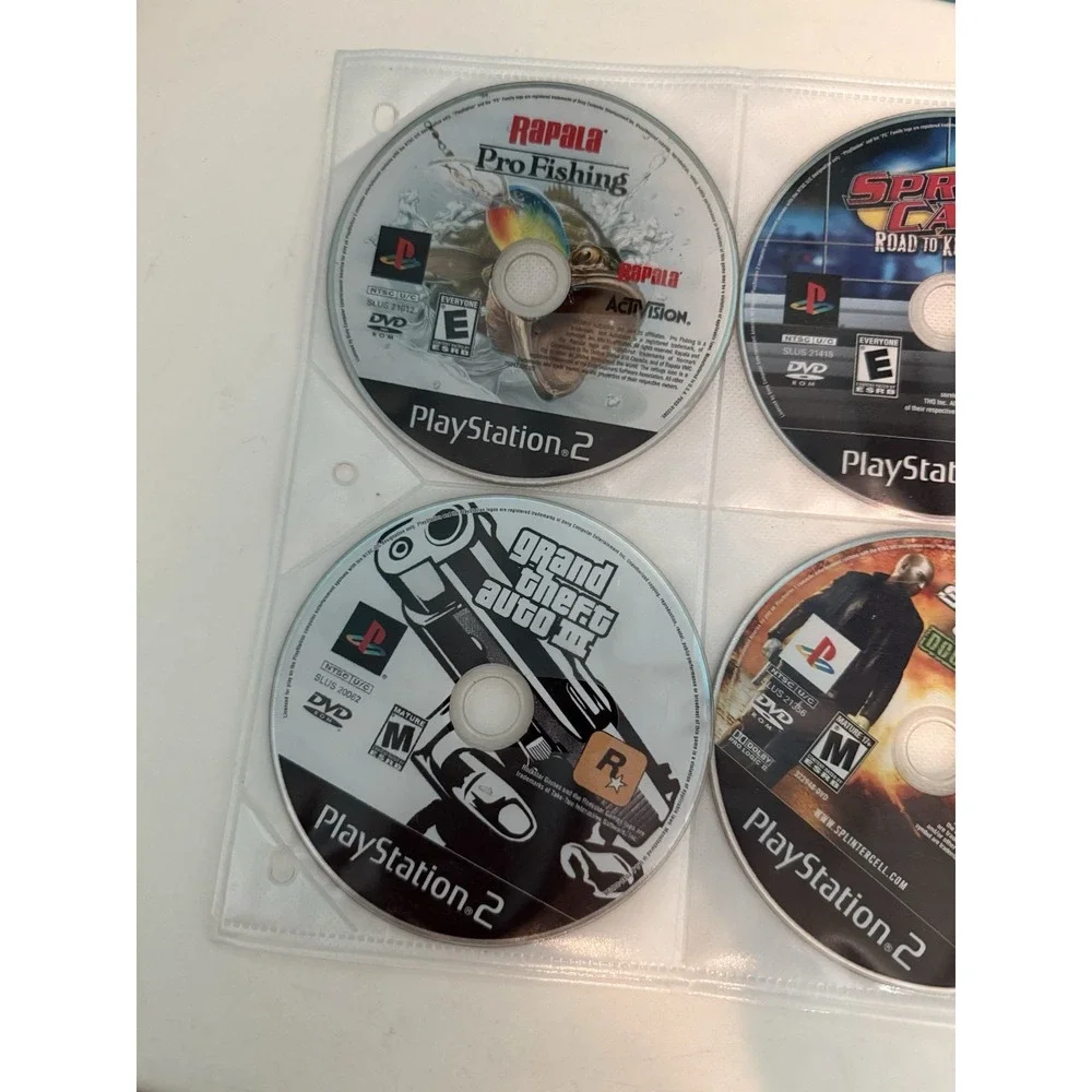Lot of 4 PlayStation Games (PS2) Various Titles- Disc Only, Untested